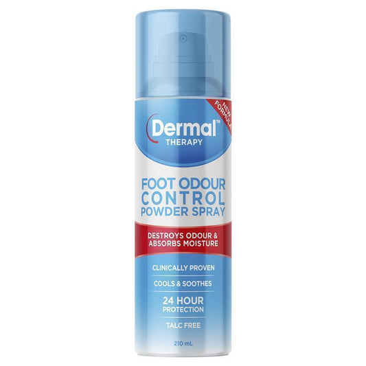 Dermal Therapy Foot Odour Control Powder Spray 210mL - Fresh Feet Anytime - Auzzi Store
