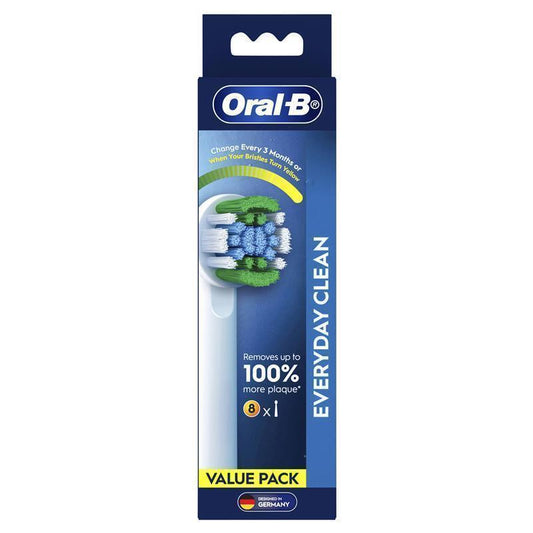 Oral-B Power Toothbrush Everyday Clean Refills 8 Pack - Superior Oral Care - Auzzi Store