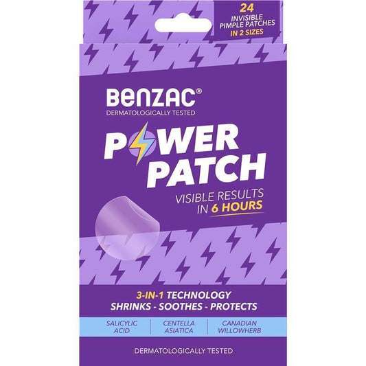 Benzac Power Patch - 24 Pack of Invisible Pimple Patches