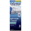 Clearblue Rapid Detection Pregnancy Test Kit, 3-Pack, 1-Minute Results