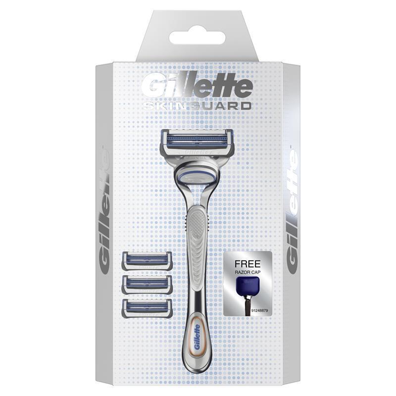 Gillette SkinGuard TerraCycle Starter Pack – Razor, 3 Blades & Free Cap