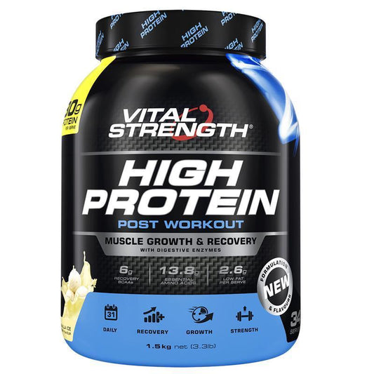 Vital Strength High Protein Vanilla 1.5kg - Premium Muscle Support