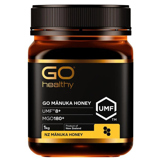 GO Healthy UMF 8+ MGO 180+ 1kg New Zealand Manuka Honey