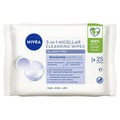 NIVEA 3in1 Micellar Cleansing Wipes - 25 Pack for All Skin Types