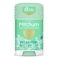 Mitchum for Women Natural Power Deodorant Stick Eucalyptus 40g - 24-Hour Odour Protection