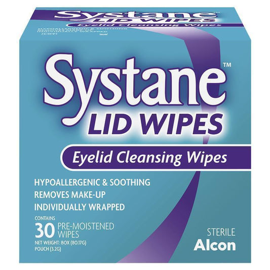 Systane Lid Wipes - 30 Pack for Gentle Eyelid Cleansing-Auzzi Store