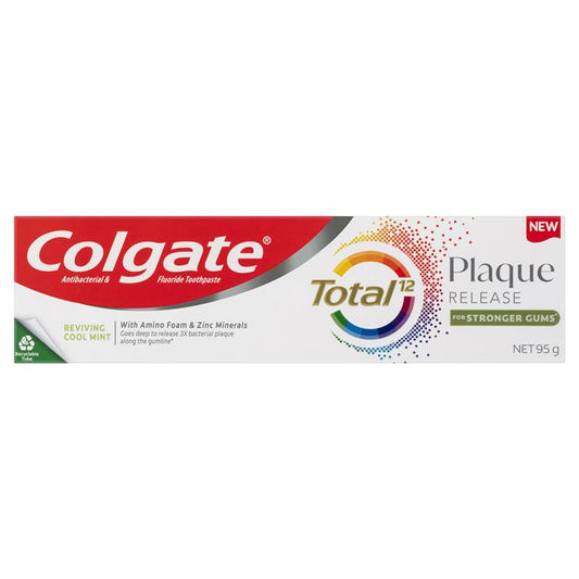 Colgate Total Plaque Release Reviving Cool Mint Toothpaste 95g – view 2