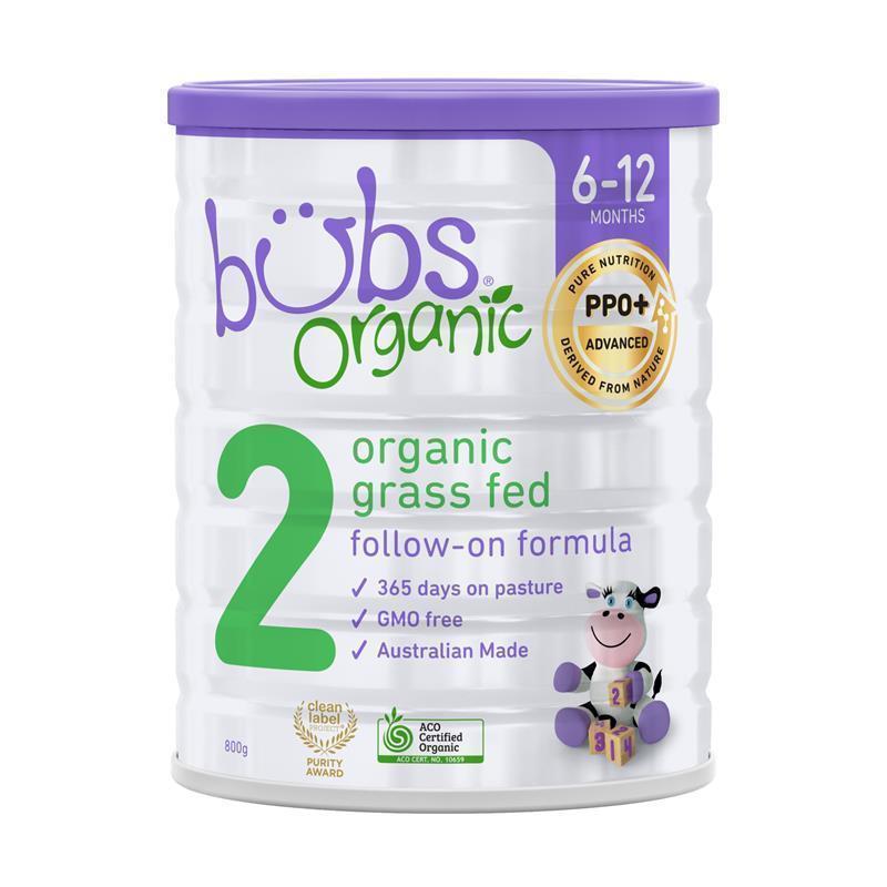 Bubs Organic Grass Fed Follow-on Milk Formula 800g - Ideal for Growing Infants - Auzzi Store