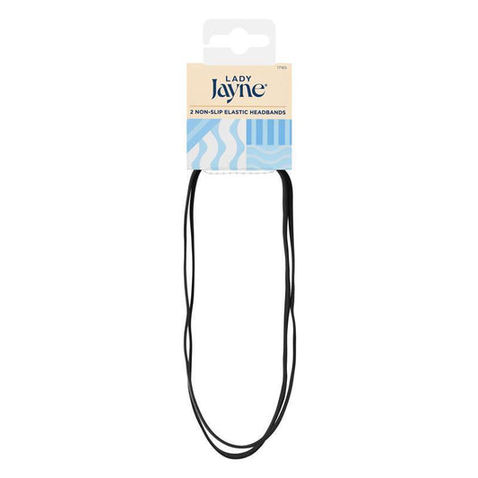 Lady Jayne Elastic Non-Slip Headbands - 2 Pack for Active Lifestyle