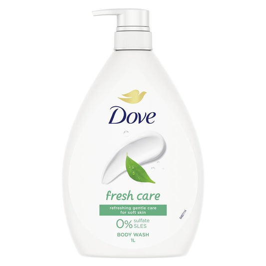 Dove Fresh Care Sulfate-Free Body Wash, Gentle Moisturizing 1L