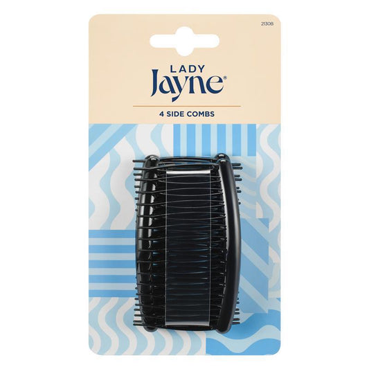Lady Jayne Black Side Comb, Pack of 4-Auzzi Store