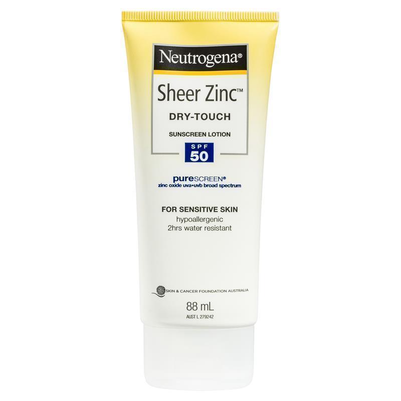 Neutrogena Sheer Zinc Body Dry-Touch Sunscreen Lotion SPF 50 - 88mL-Auzzi Store