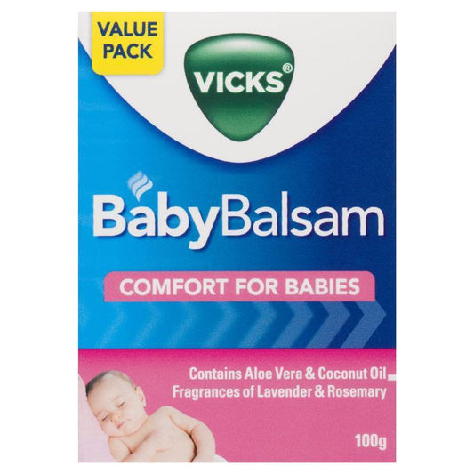 Vicks BabyBalsam Decongestant Rub - 100g for Soothing Relief - Auzzi Store