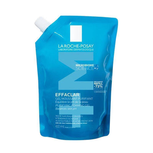 La Roche-Posay Effaclar Foaming Gel Moussant Eco Refill 400ml - Purifying Cleanser for Oily Skin