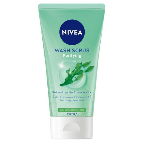 NIVEA Daily Essentials Purifying Face Wash & Scrub 150ml-Auzzi Store