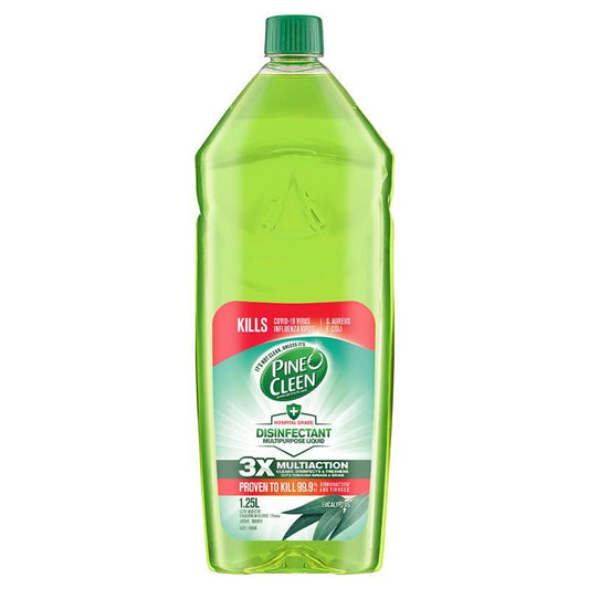 Pine O Cleen Antibacterial Disinfectant Eucalyptus 1.25L - 99.9% Germ Protection-Auzzi Store