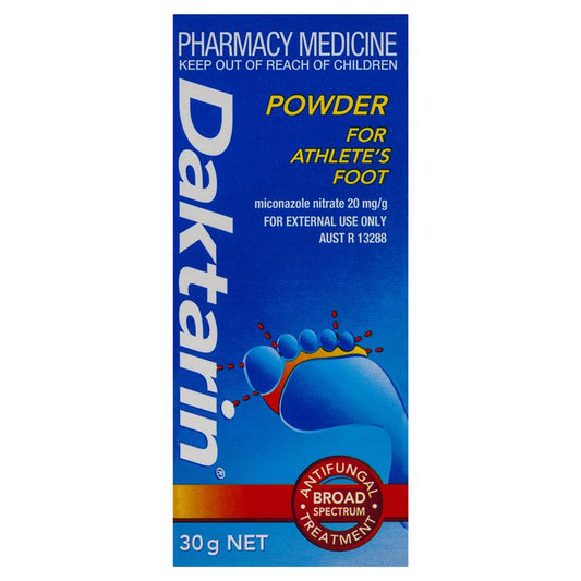 Daktarin Powder for Athlete's Foot - 30g Antifungal Treatment-Auzzi Store
