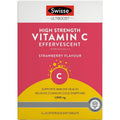 Swisse High Strength Vitamin C Effervescent Tablets 60, 1000mg, Strawberry, Vegan