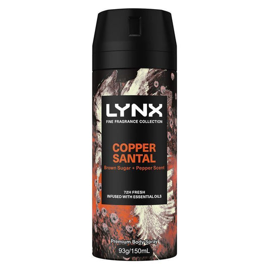 LYNX Copper Santal Premium Deodorant Body Spray 150ml