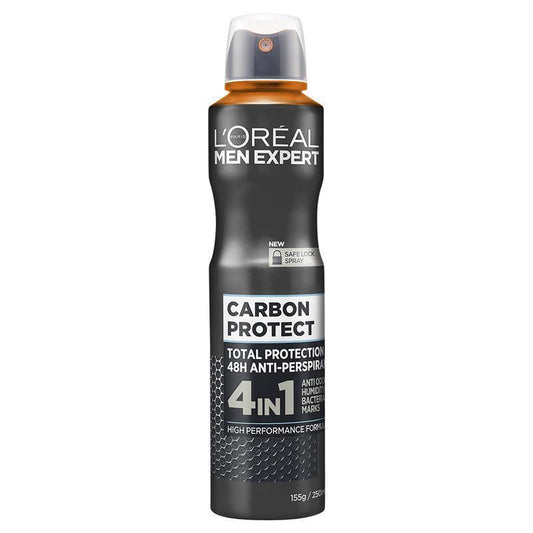L'Oreal Men Expert Carbon Protect Aerosol 250ml - 4-in-1 Protection - Auzzi Store