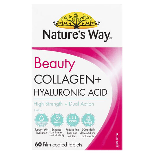 Nature's Way Beauty Collagen + Hyaluronic Acid - 60 Capsules – view 2