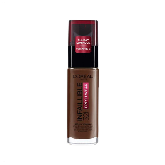 L'Oreal Paris Infallible Freshwear Foundation 390 Ebony - 107g - Auzzistore