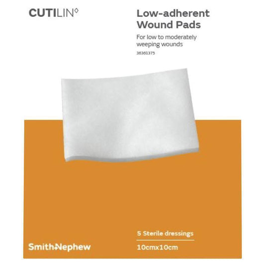 Cutilin Low-Adherent Wound Pads 10cm x 10cm - 5 Pack-Auzzi Store