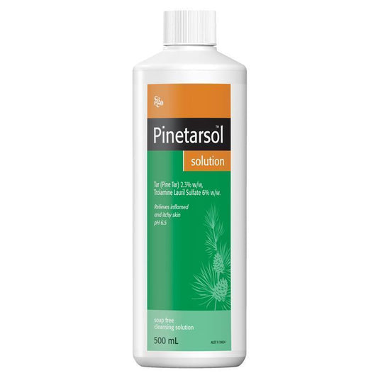 Pinetarsol Cleanser 500mL - Pine Tar Soap-Free for Itchy Skin