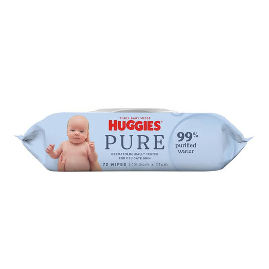 Huggies PURE 99% Water Baby Wipes - 72 Pack – view 2