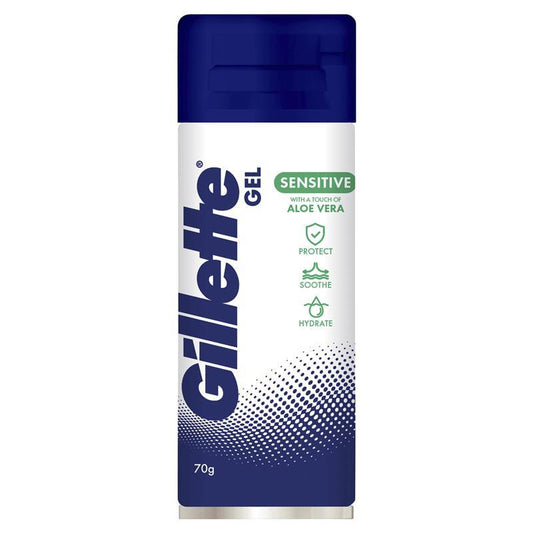Gillette Aloe Sensitive Gel with Razor - 70g-Auzzi Store