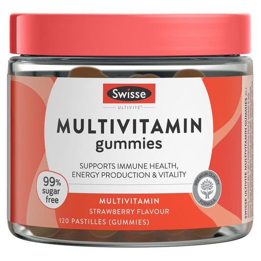 Swisse Ultivite Multivitamin Gummies 120ct, Sugar-Free, B, C & D Vitamins