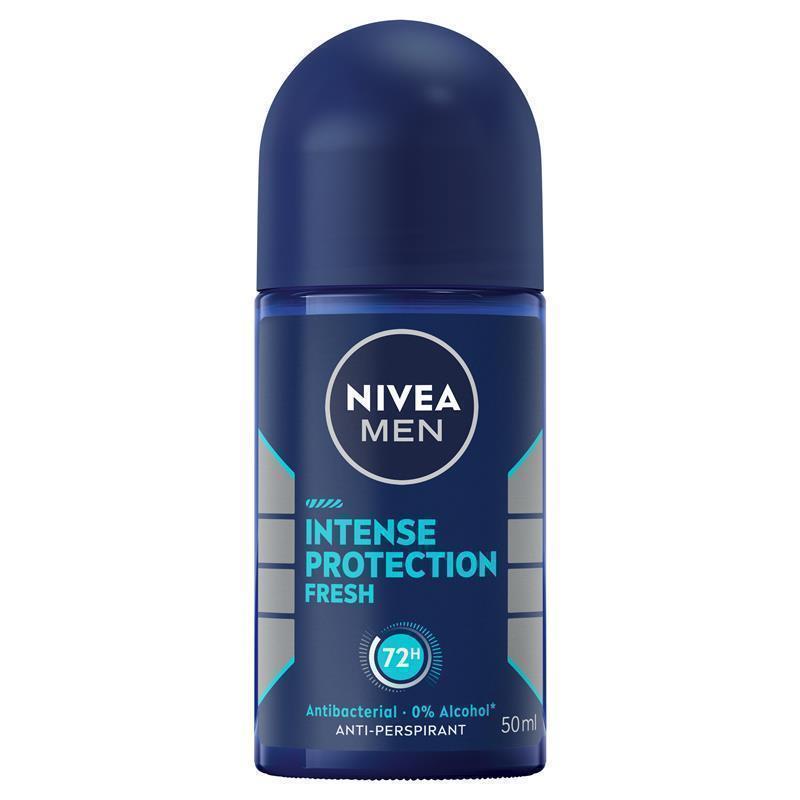 NIVEA MEN Intense Protection Fresh Roll-On Deodorant 72H, 50ml