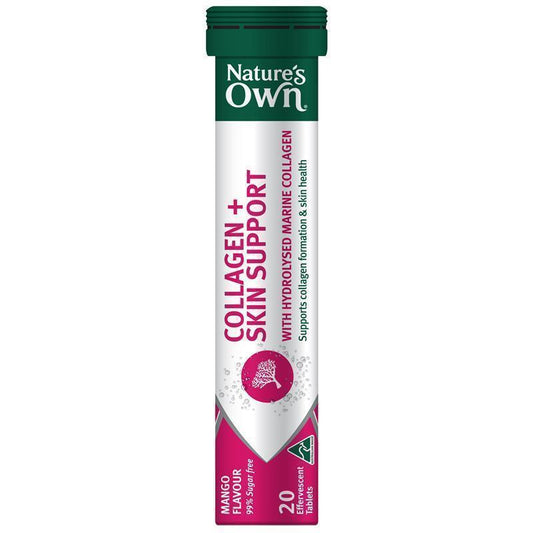 Nature's Own Marine Collagen Skin Support Effervescent Tablets 20