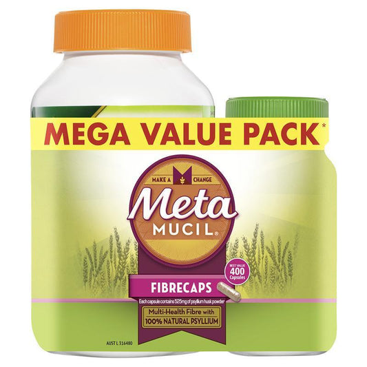 Metamucil Fibrecaps Value Bundle - 300 + 100 Capsules - Auzzi Store