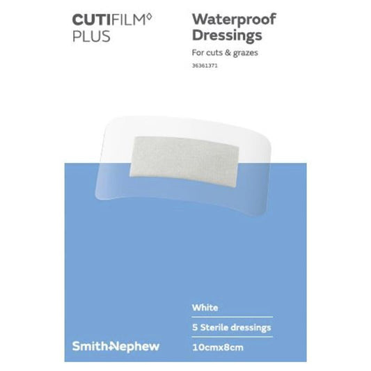 Cutifilm Plus Waterproof Dressing - 10cm x 8cm (Pack of 5)-Auzzi Store