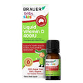 Brauer Kids Liquid Vitamin D 400IU 10ml - Essential for Bone Health