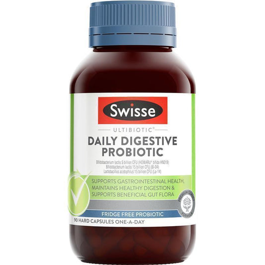 Swisse Ultibiotic Daily Digestive Probiotic 90 Capsules - Gut Health Support - Auzzi Store