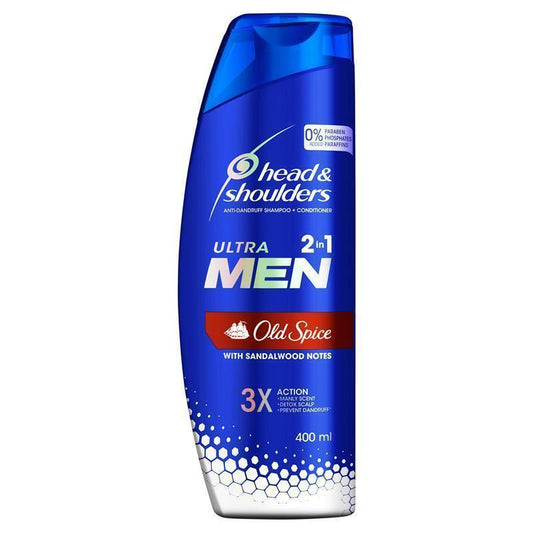 Head & Shoulders Ultramen 2 in 1 Old Spice Anti-Dandruff Shampoo & Conditioner - 400ml - Auzzi Store
