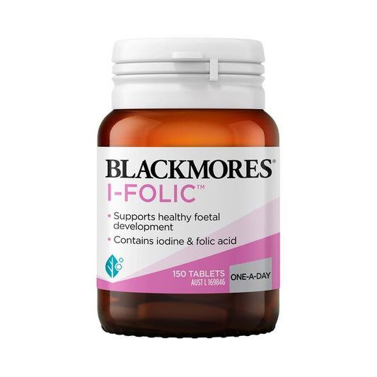 Blackmores I-Folic - 150 Tablets for Preconception and Pregnancy-Auzzi Store