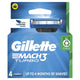Gillette Mach3 Turbo Razor Cartridges 4-Pack – 3D Shave, 15 Uses - Auzzistore