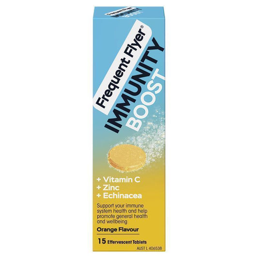 Frequent Flyer Orange Immunity Boost Vitamin C & Zinc Tablets - 15