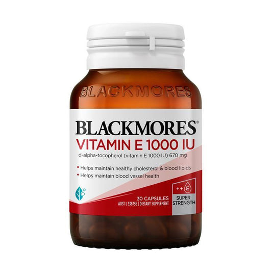 Blackmores Vitamin E 1000 IU Antioxidant Supplement – 30 Capsules
