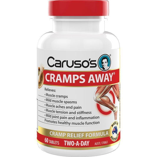 Caruso's Cramps Away 60 Tablets - Muscle Cramp Relief-Auzzi Store