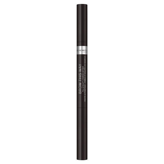 Rimmel Brow This Way 2 in 1 Fix & Sculpt Black