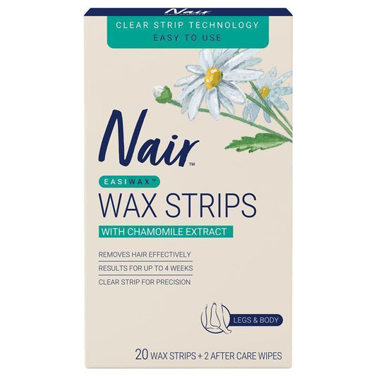 Nair Easiwax Wax Strips - 20 Large Strips-Auzzi Store