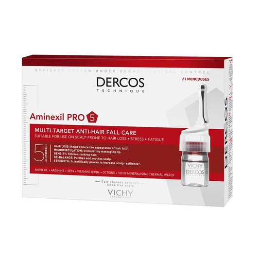 Dercos Energising Aminexil Ampoules - 6ml Each (12 Ampoules)