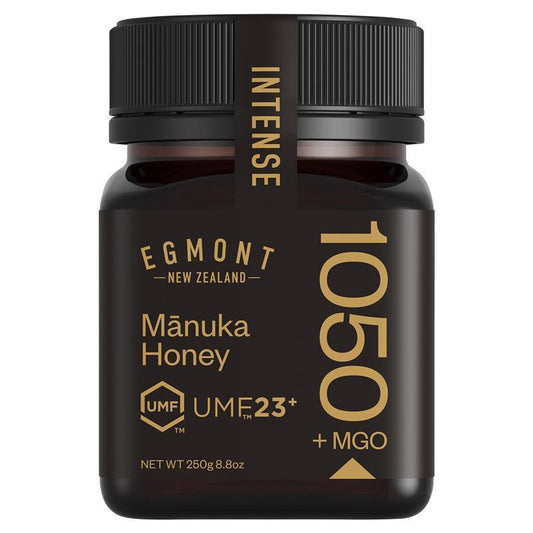 Egmont UMF 23+ Manuka Honey 250g - 1050+ MGO, Pure NZ Raw Honey