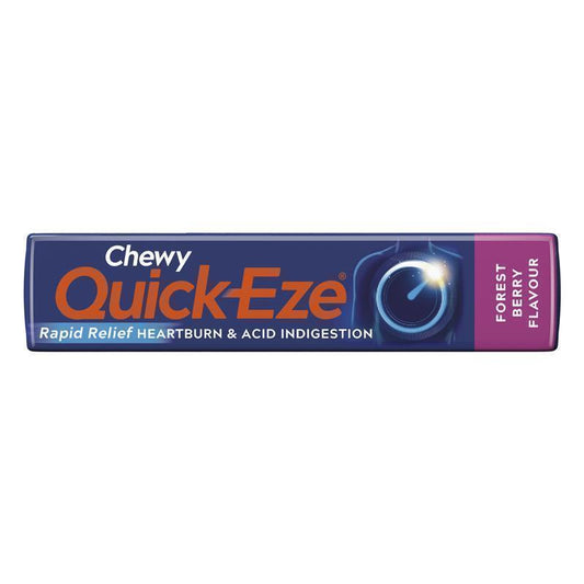 Quick Eze Chewy Antacid Tablets - Forest Berry Flavor (8 Tablets)