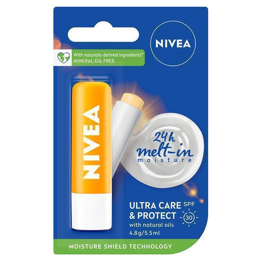 NIVEA Sun Protect Moisturising Lip Balm SPF30 - 4.8g-Auzzi Store