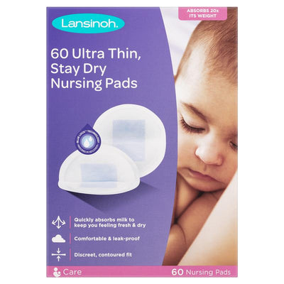 Lansinoh Ultra Thin Stay Dry Nursing Pads (60 Pack)